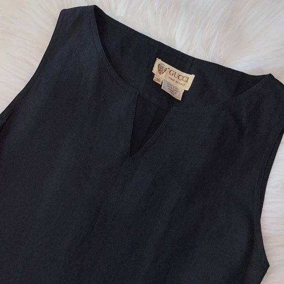 Vintage Gucci Linen Midi Dress - Picture 10 of 10